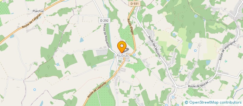 localisation de l'entreprise SCI DU PLACIER  AUBIAC