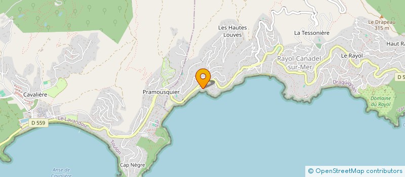 localisation de l'entreprise SCI DU PLAGERON à RAYOL-CANADEL-SUR-MER