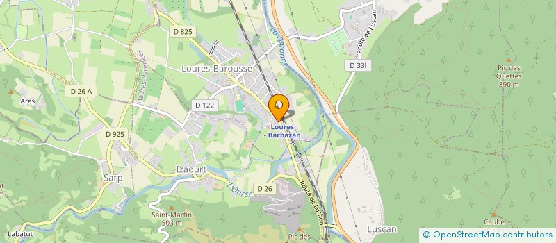 localisation de l'entreprise SCI DU PLAMAJOU  LOURES-BAROUSSE