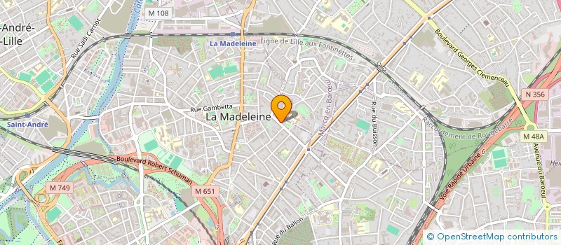 localisation de l'entreprise SCI DU PLAN D'EAU à LA MADELEINE