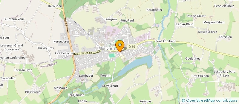 localisation de l'entreprise SCI DU PLAN D EAU  PLOUVORN