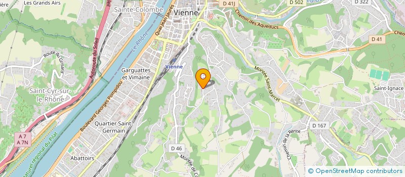 localisation de l'entreprise SCI DU PLAN DE L'AIGUILLE  VIENNE