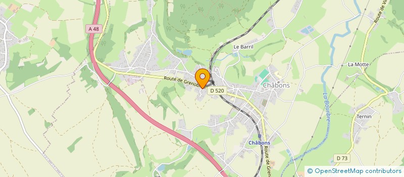 localisation de l'entreprise SCI DU PLAN FLEURI  CHABONS