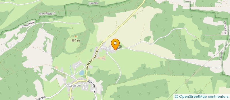 localisation de l'entreprise SCI DU PLANCHET  LAVIRON