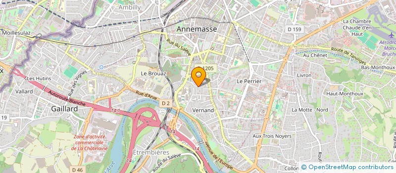 localisation de l'entreprise SCI DU PLANET  ANNEMASSE