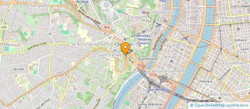 localisation de l'entreprise SCI DU PLANIL  LYON 5EME