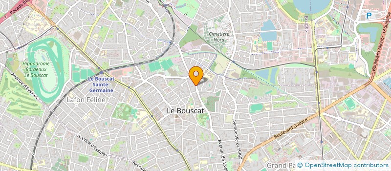 localisation de l'entreprise SCI DU PLANTIER DU PIN  LE BOUSCAT