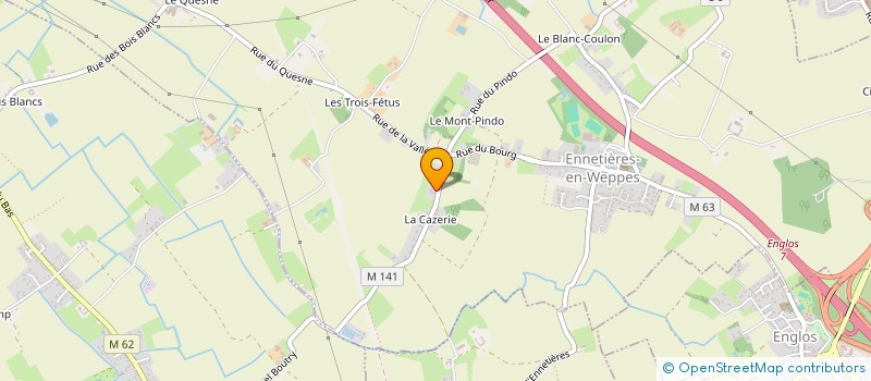 localisation de l'entreprise SCI DU PLANTIN  ENNETIERES-EN-WEPPES