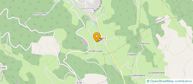 localisation de l'entreprise SCI DU PLAT  VALSONNE