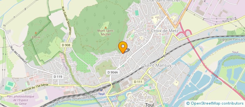 localisation de l'entreprise SCI DU PLAT PAYS  TOUL