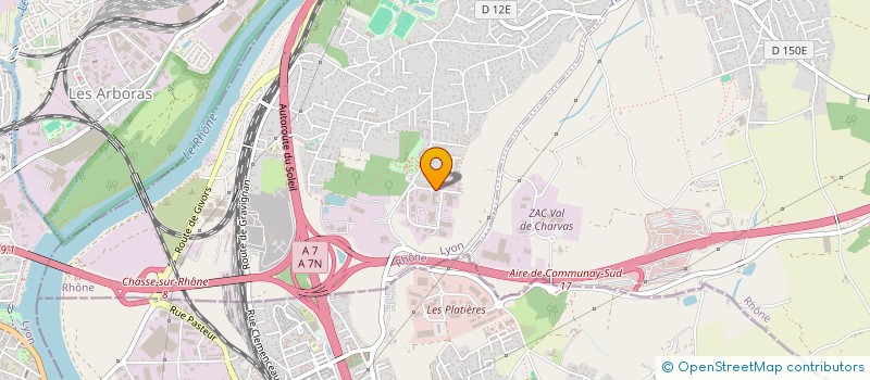 localisation de l'entreprise SCI DU PLAT TERNAY  TERNAY