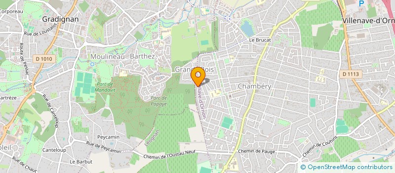 localisation de l'entreprise SCI DU PLATANE  VILLENAVE D ORNON