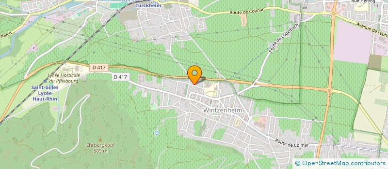 localisation de l'entreprise SCI DU PLATANE  WINTZENHEIM