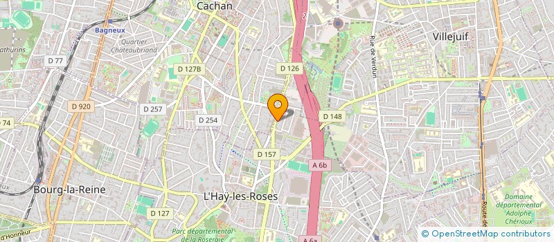 localisation de l'entreprise SCI DU PLATEAU  L'HAY-LES-ROSES