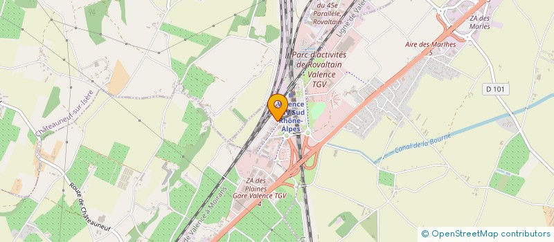 localisation de l'entreprise SCI DU PLATEAU  LYON