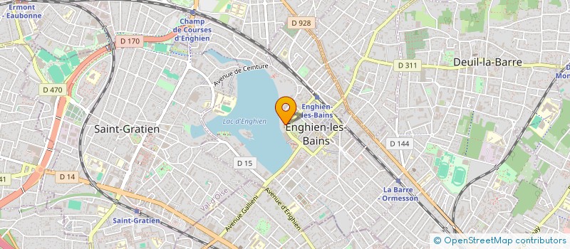 localisation de l'entreprise SCI DU PLATEAU à ENGHIEN-LES-BAINS