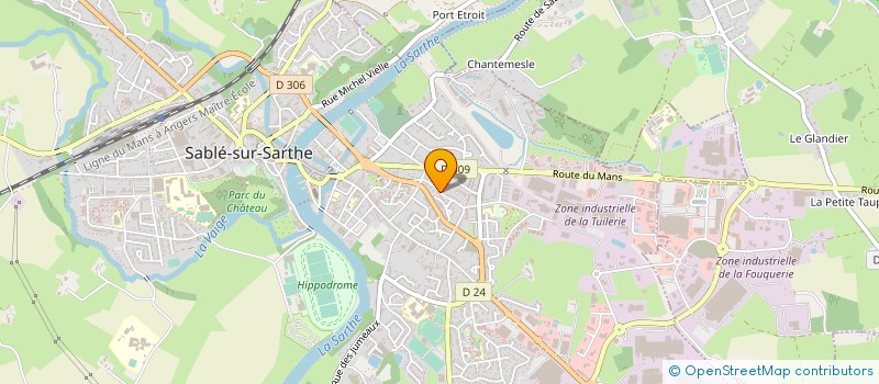 localisation de l'entreprise SCI DU PLATEAU  JUIGNE-SUR-SARTHE