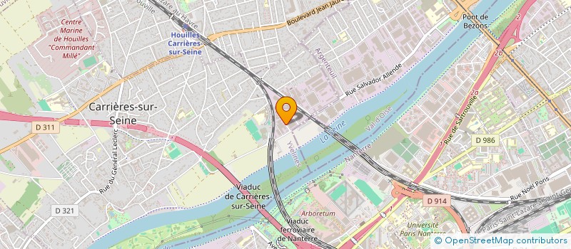 localisation de l'entreprise SCI DU PLATEAU  CARRIERES-SUR-SEINE