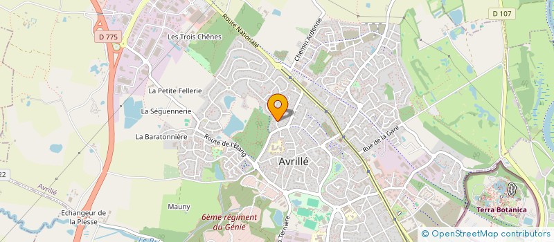 localisation de l'entreprise SCI DU PLATEAU à AVRILLE