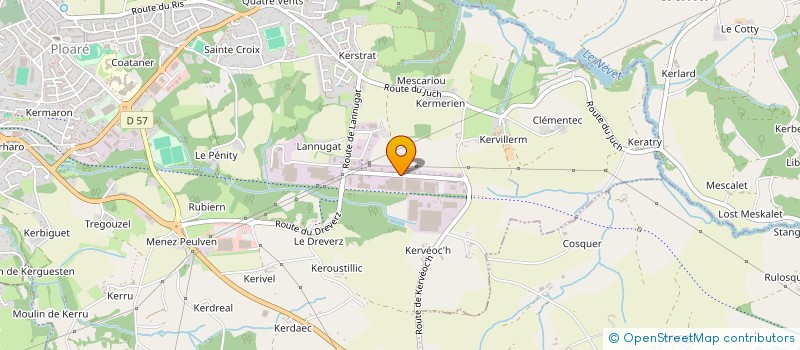 localisation de l'entreprise SCI DU PLATEAU  DOUARNENEZ