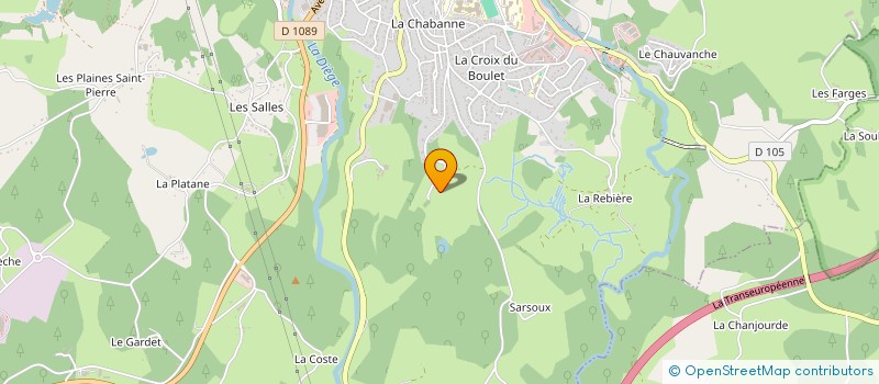 localisation de l'entreprise SCI DU PLATEAU à USSEL