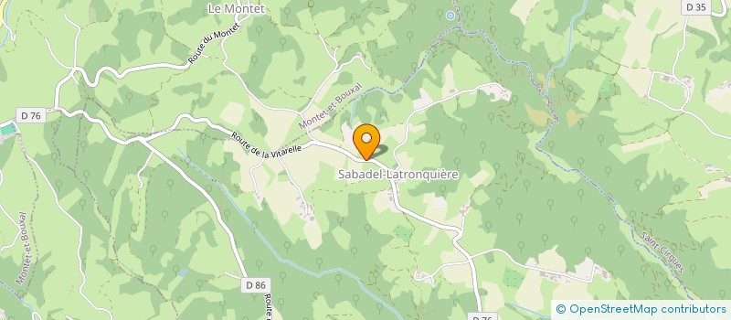 localisation de l'entreprise SCI DU PLATEAU  MONTET-ET-BOUXAL