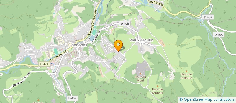 localisation de l'entreprise SCI DU PLATEAU  SENONES