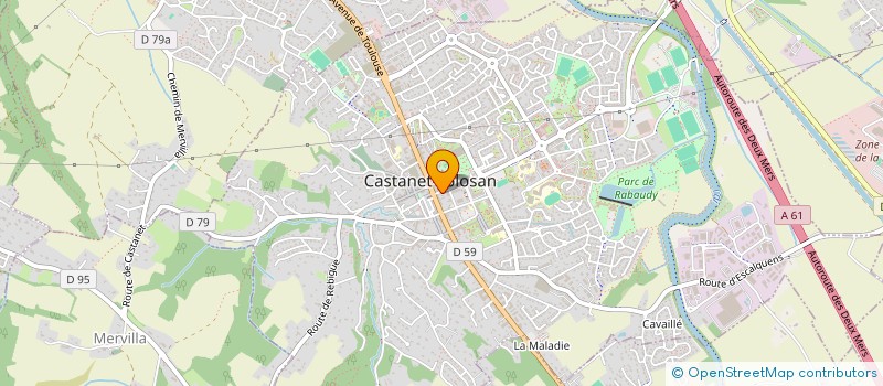 localisation de l'entreprise SCI DU PLATEAU à CASTANET-TOLOSAN