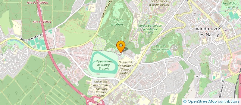 localisation de l'entreprise SCI DU PLATEAU  VILLERS LES NANCY