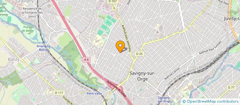 localisation de l'entreprise SCI DU PLATEAU à SAVIGNY-SUR-ORGE