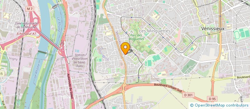 localisation de l'entreprise SCI DU PLATEAU  VENISSIEUX