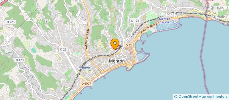 localisation de l'entreprise SCI DU PLATEAU à MENTON