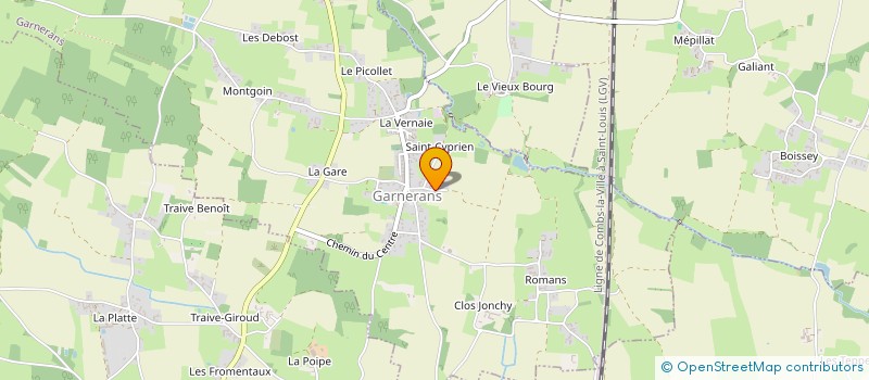 localisation de l'entreprise SCI DU PLATEAU  GARNERANS