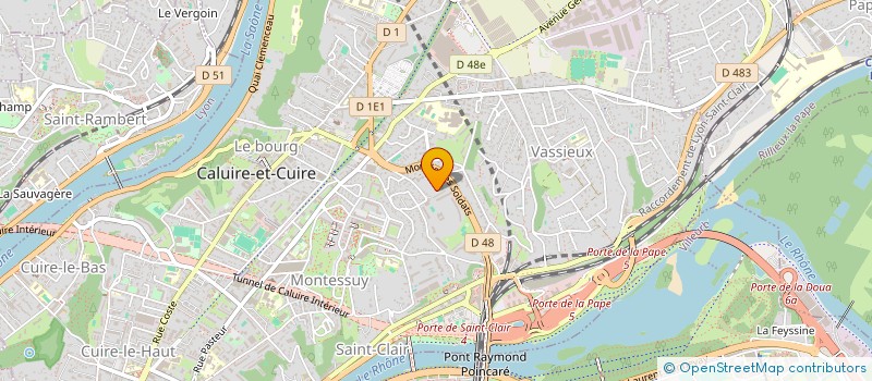 localisation de l'entreprise SCI DU PLATEAU  CALUIRE-ET-CUIRE