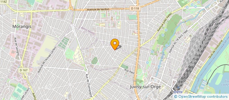 localisation de l'entreprise SCI DU PLATEAU  JUVISY-SUR-ORGE