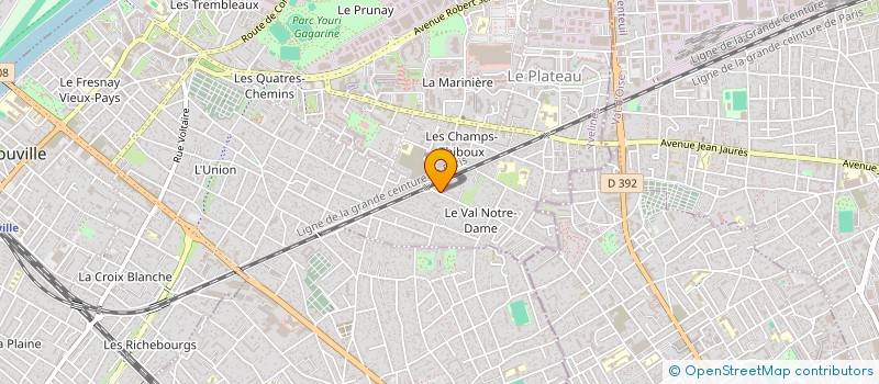 localisation de l'entreprise SCI DU PLATEAU  SARTROUVILLE