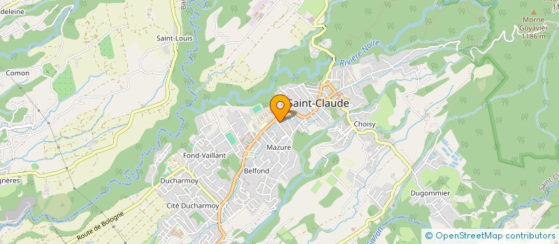 localisation de l'entreprise SCI DU PLATEAU à SAINT-CLAUDE