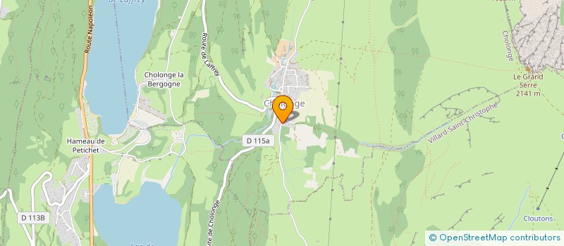 localisation de l'entreprise SCI DU PLATEAU  CHOLONGE