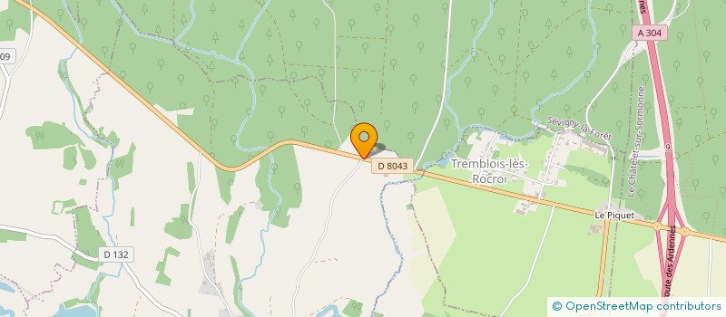 localisation de l'entreprise SCI DU PLATEAU ARDENNAIS  AUVILLERS-LES-FORGES