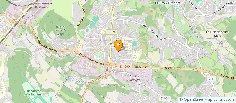 localisation de l'entreprise SCI DU PLATEAU D'ANGOULEME à ANGOULEME