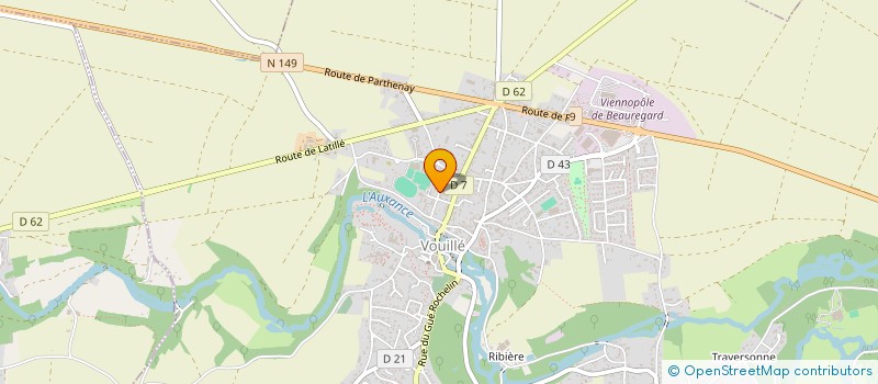 localisation de l'entreprise SCI DU PLATEAU DES CHENES  VOUILLE