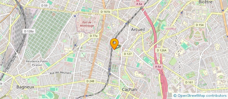 localisation de l'entreprise SCI DU PLATEAU DES LILAS  ARCUEIL