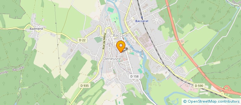 localisation de l'entreprise SCI DU PLATEAU DU HAUT BUISSON  BACCARAT