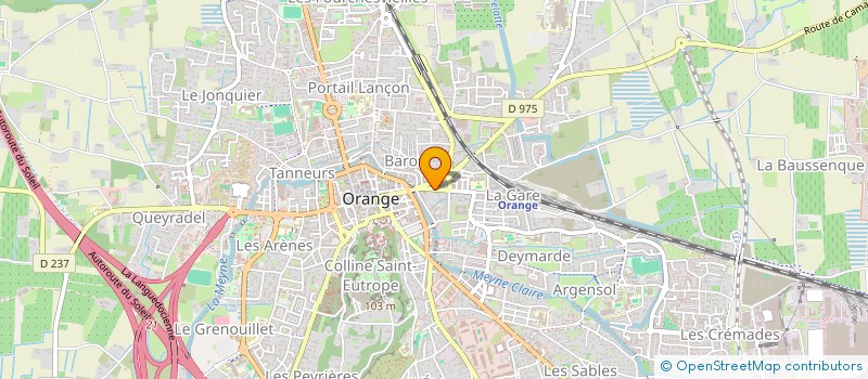 localisation de l'entreprise SCI DU PLATEAU DU TRICASTIN  ORANGE