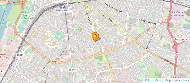 localisation de l'entreprise SCI DU PLATIN à ANGERS
