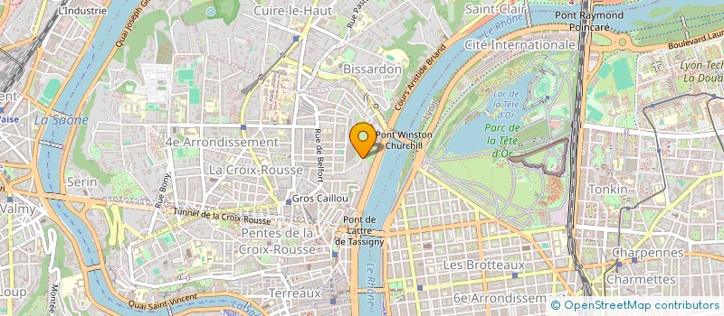 localisation de l'entreprise SCI DU PLATO  LYON