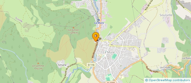 localisation de l'entreprise SCI DU PLATO MATHEYSIN  LA MURE