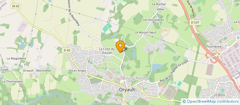 localisation de l'entreprise SCI DU PLESSIS à ORVAULT