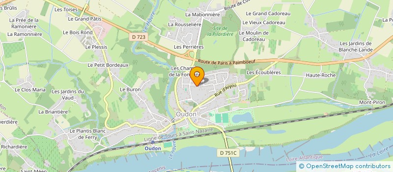 localisation de l'entreprise SCI DU PLESSIS  OUDON