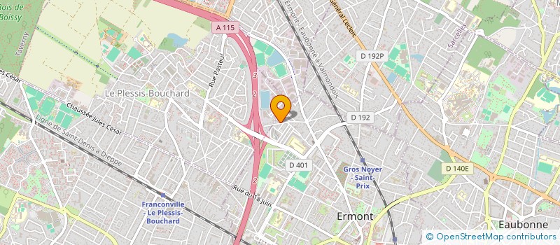 localisation de l'entreprise SCI DU PLESSIS à ERMONT